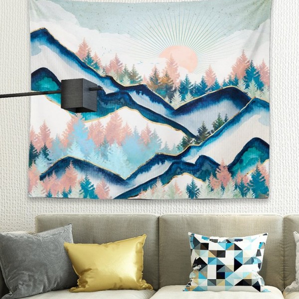 Sun Mountain Sandy - 145*130cm - Printed Tapestry