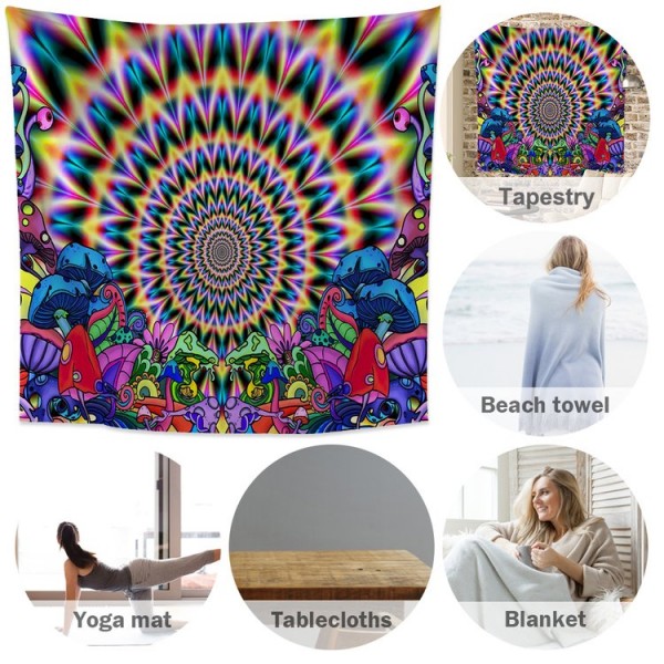 Mushroom - 100*75cm - Printed Tapestry