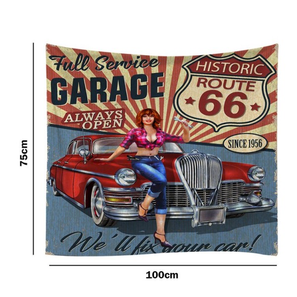 Car Lady - 100*75cm - Printed Tapestry