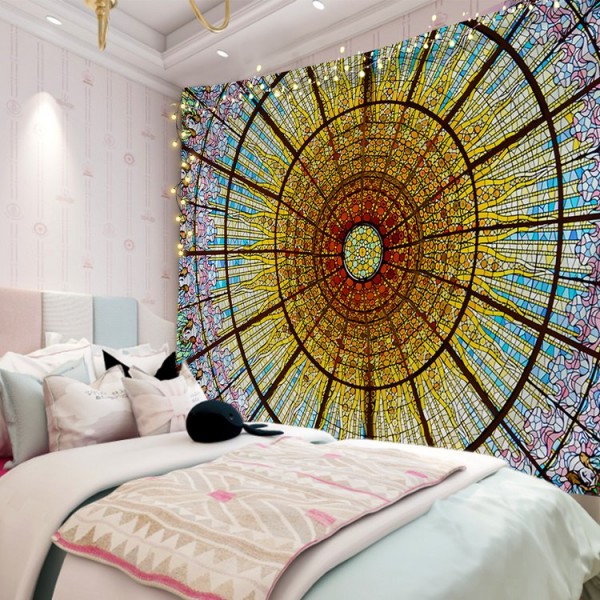 Stained Glas Window - 145*130cm - Printed Tapestry