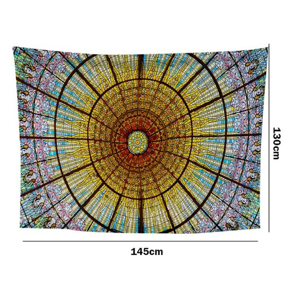 Stained Glas Window - 145*130cm - Printed Tapestry