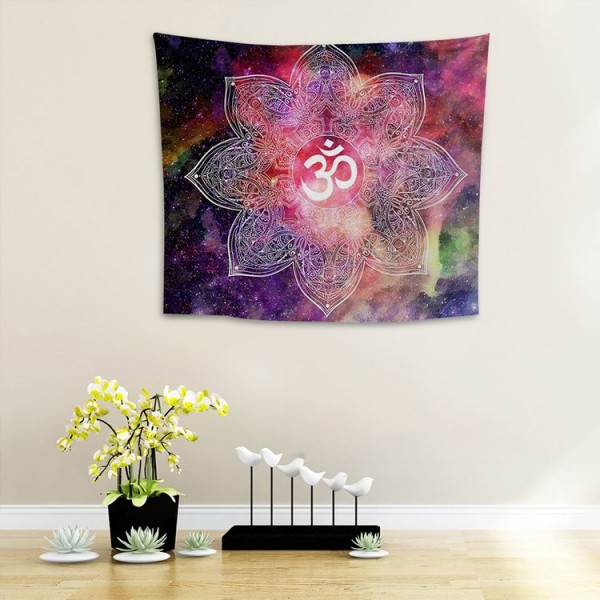 Flower Pattern - 145*130cm - Printed Tapestry
