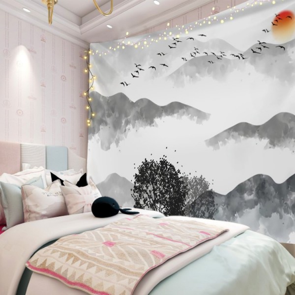 Brush Painting - 145*130cm - Printed Tapestry