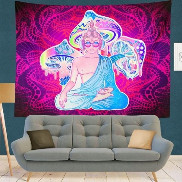 Mushroom Monk - 145*130cm - Printed Tapestry