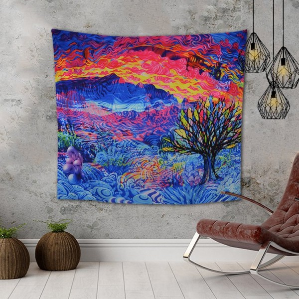 Colorful Mountains - 145*130cm - Printed Tapestry