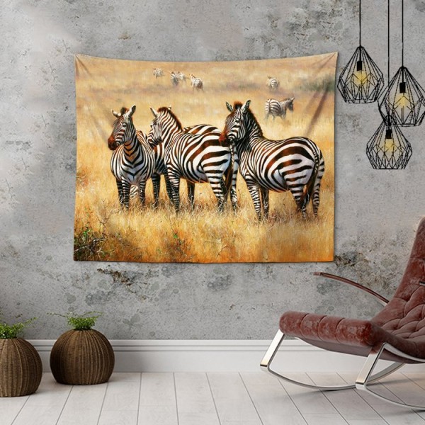 Zebra Herd - 100*75cm - Printed Tapestry