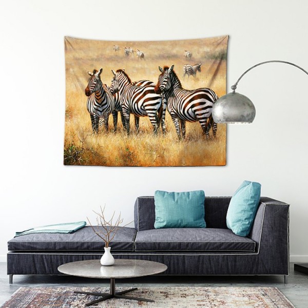 Zebra Herd - 100*75cm - Printed Tapestry