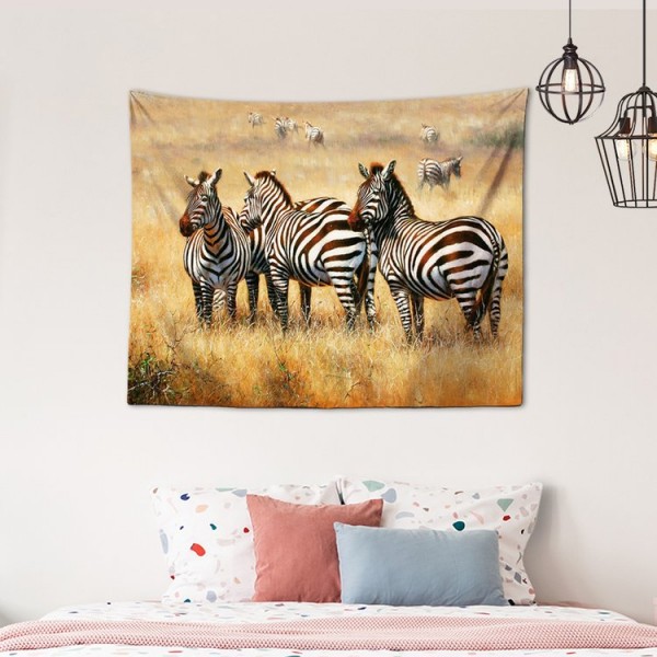 Zebra Herd - 100*75cm - Printed Tapestry