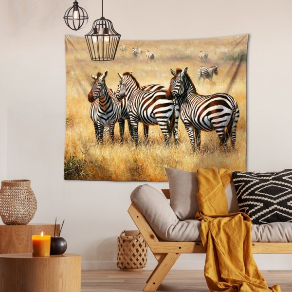 Zebra Herd - 100*75cm - Printed Tapestry