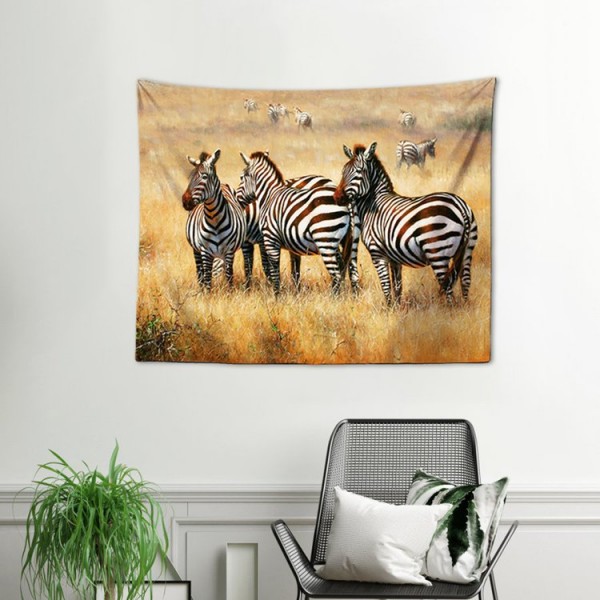 Zebra Herd - 100*75cm - Printed Tapestry