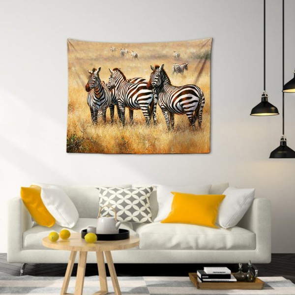 Zebra Herd - 100*75cm - Printed Tapestry