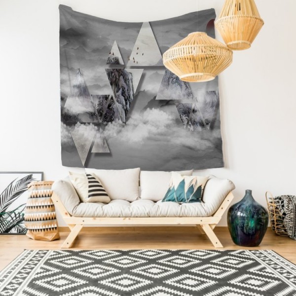 Triangles Landscape - 100*75cm - Printed Tapestry