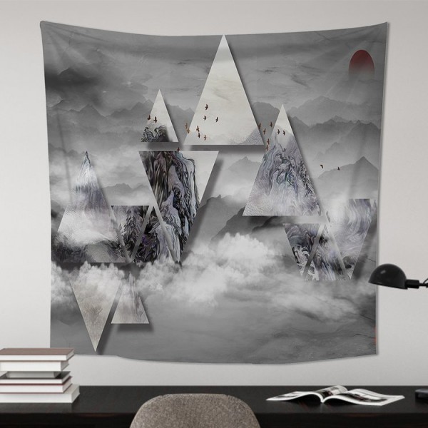 Triangles Landscape - 100*75cm - Printed Tapestry