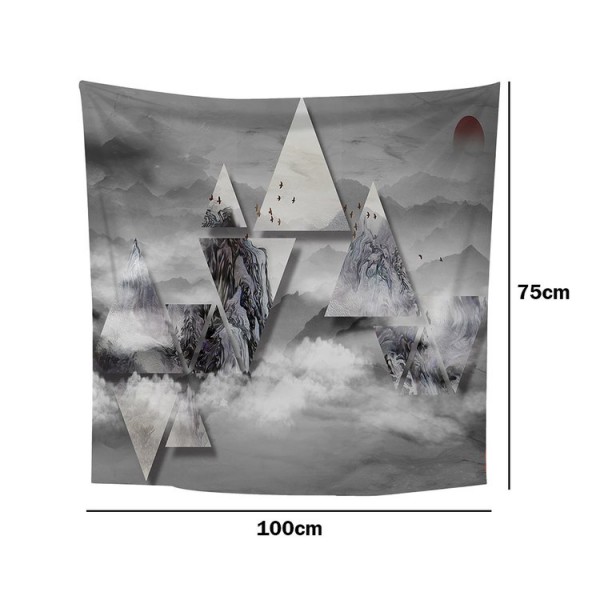 Triangles Landscape - 100*75cm - Printed Tapestry