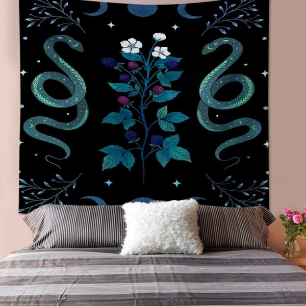 Flower Snake Animal - 75*100cm - Printed Tapestry