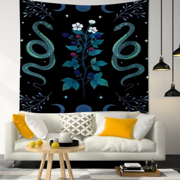 Flower Snake Animal - 75*100cm - Printed Tapestry
