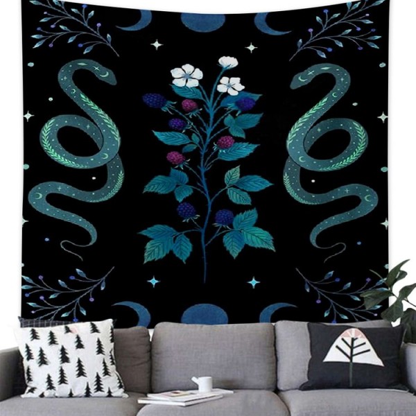Flower Snake Animal - 75*100cm - Printed Tapestry