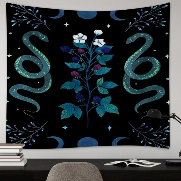 Flower Snake Animal - 75*100cm - Printed Tapestry