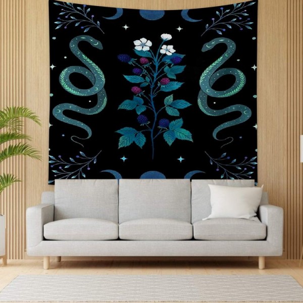 Flower Snake Animal - 75*100cm - Printed Tapestry