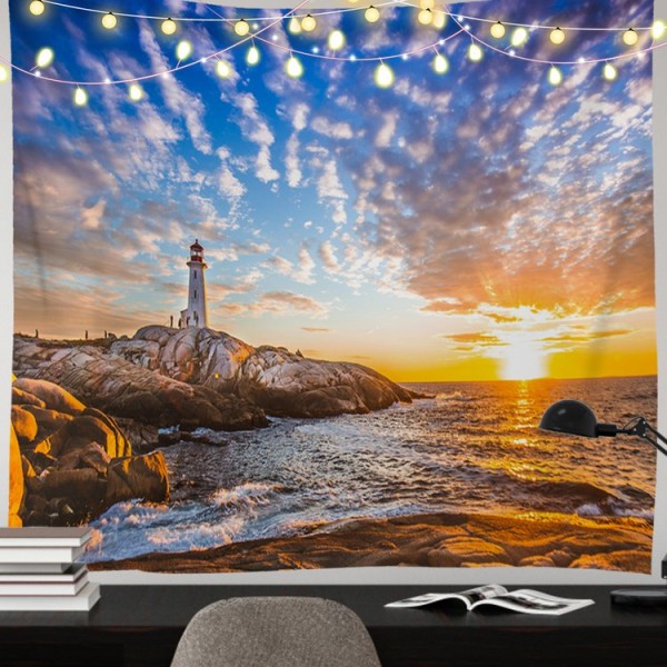 Lighthouse - 100*75cm - Printed Tapestry