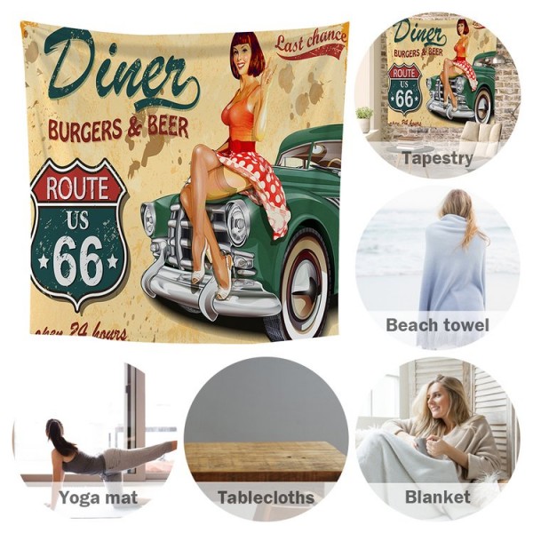 Car Model - 100*75cm - Printed Tapestry