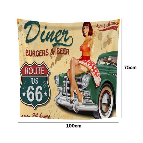 Car Model - 100*75cm - Printed Tapestry