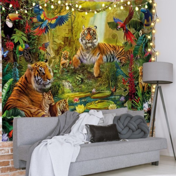 Tigers - 100*75cm - Printed Tapestry