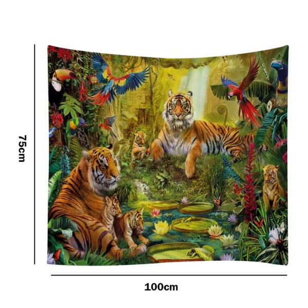 Tigers - 100*75cm - Printed Tapestry