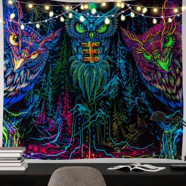 Owl - 100*75cm - Printed Tapestry