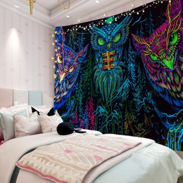 Owl - 100*75cm - Printed Tapestry