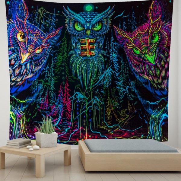 Owl - 100*75cm - Printed Tapestry