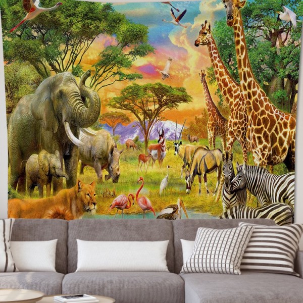 Zoo - 100*75cm - Printed Tapestry