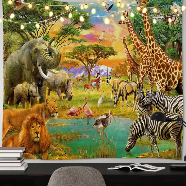 Zoo - 100*75cm - Printed Tapestry