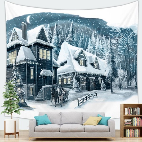 Snow Village Sandy - 100*75cm - Printed Tapestry