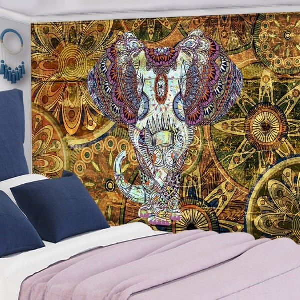 Elephant Flower - 100*75cm - Printed Tapestry