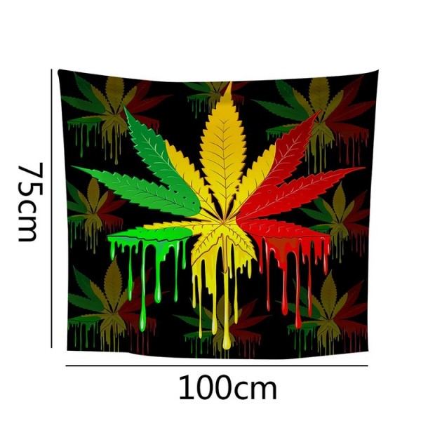 Colorful Leaf - 100*75cm - Printed Tapestry