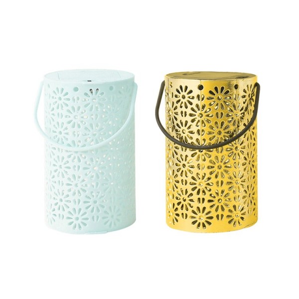 LED Projection Light Lantern Snowflake Hanging Lamp Outdoor Garden Decor