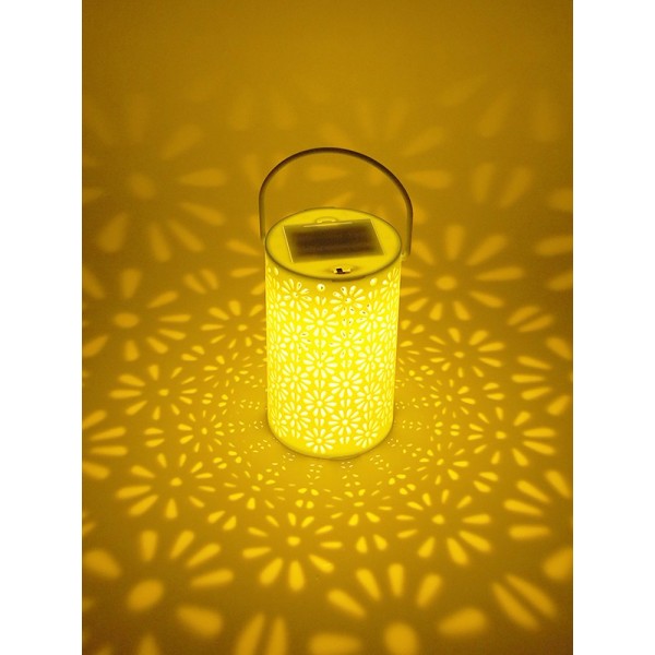 LED Projection Light Lantern Snowflake Hanging Lamp Outdoor Garden Decor