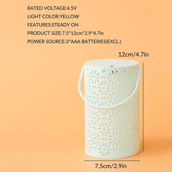 LED Projection Light Lantern Snowflake Hanging Lamp Outdoor Garden Decor