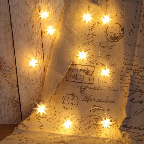 Star Fairy Lights 10/20LED Christmas Wedding Bedroom Holiday Wedding Decor