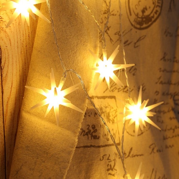 Star Fairy Lights 10/20LED Christmas Wedding Bedroom Holiday Wedding Decor