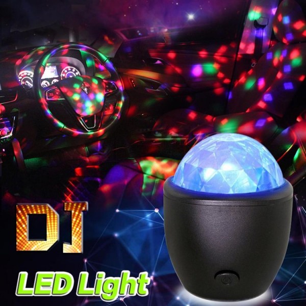 LED Magic Ball Lamp USB Disco Bar Party Music Stage Projector Effect Lights