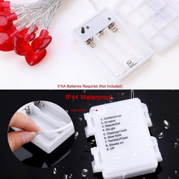 Love Shape String Hanging Lights