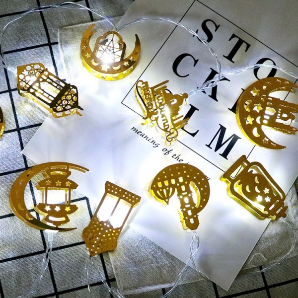 10 LED Moon Star String Light