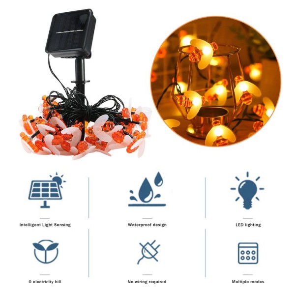 Honeybee String Lights - Warm White