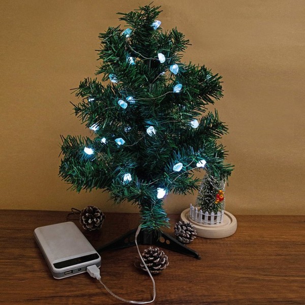 30LED Crystal Stone String Lights