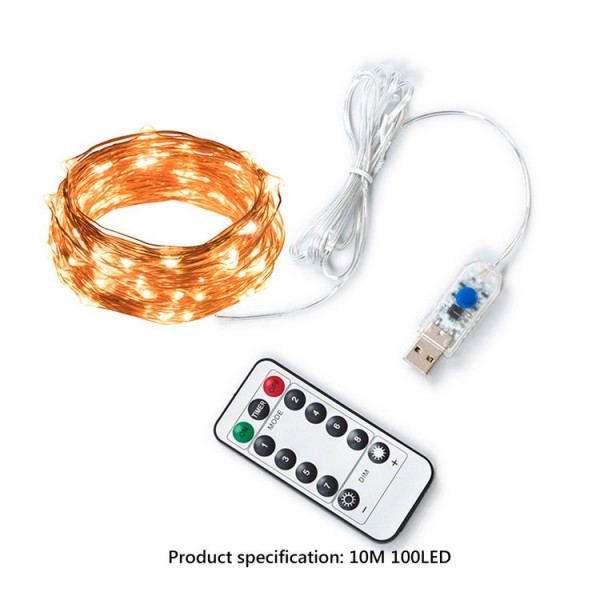 10M 100LED 8 Modes String Lights