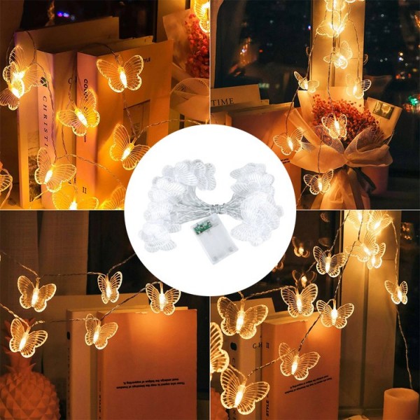 20 LED Butterfly String Light