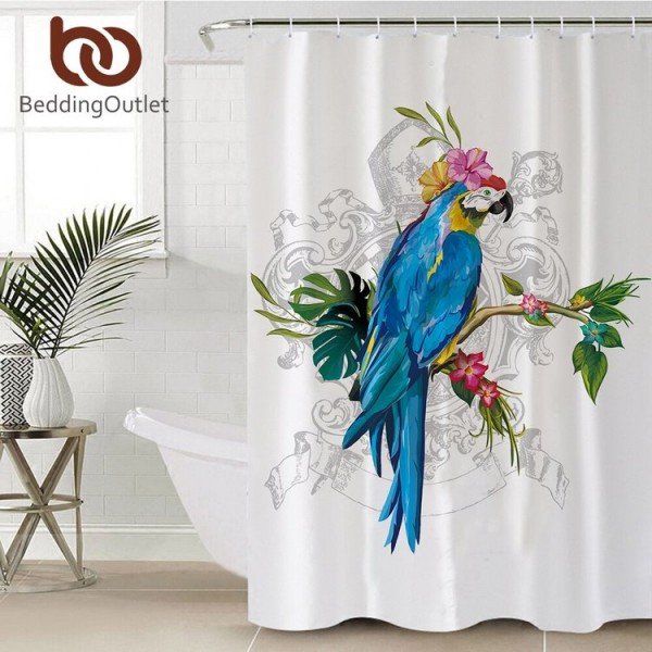 Macaw - Print Shower Curtain