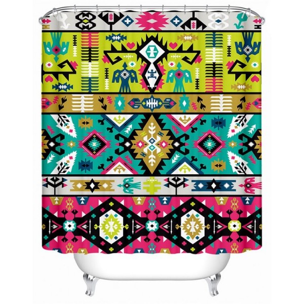 Geometric - Print Shower Curtain
